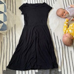 Boden Boatneck MIDI Little Black Dress A Line